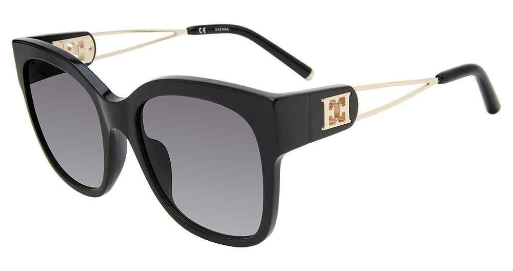 NEW ESCADA sesd32 square sunglasses in black Amazon.com: Escada Sunglasses SESD 32 0700 Black : Clothing  main image 2