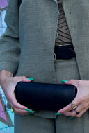 Eyeglass Case with Magnetic Closure - Executive Magnetic Eyewear Semi Hard Pouch � Protective Sunglasses Storage Case X-Large - Black - designeroptics.com