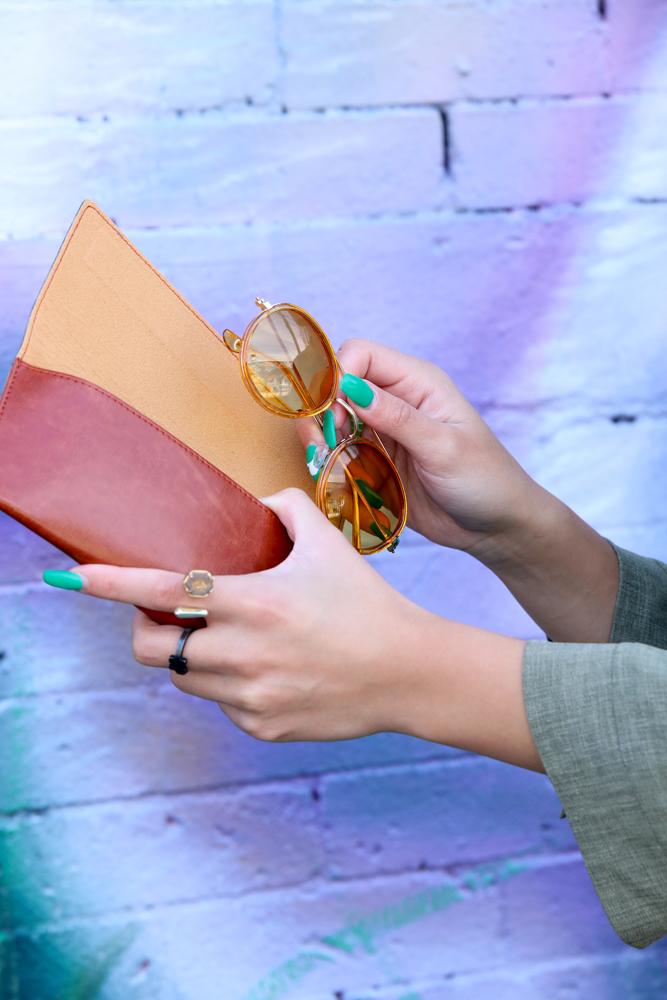 Woman Sunglasses with Eyeglass Case Glasses Case,Hard Eyeglass Case,Hard EVA Shell Shockproof  main image 4