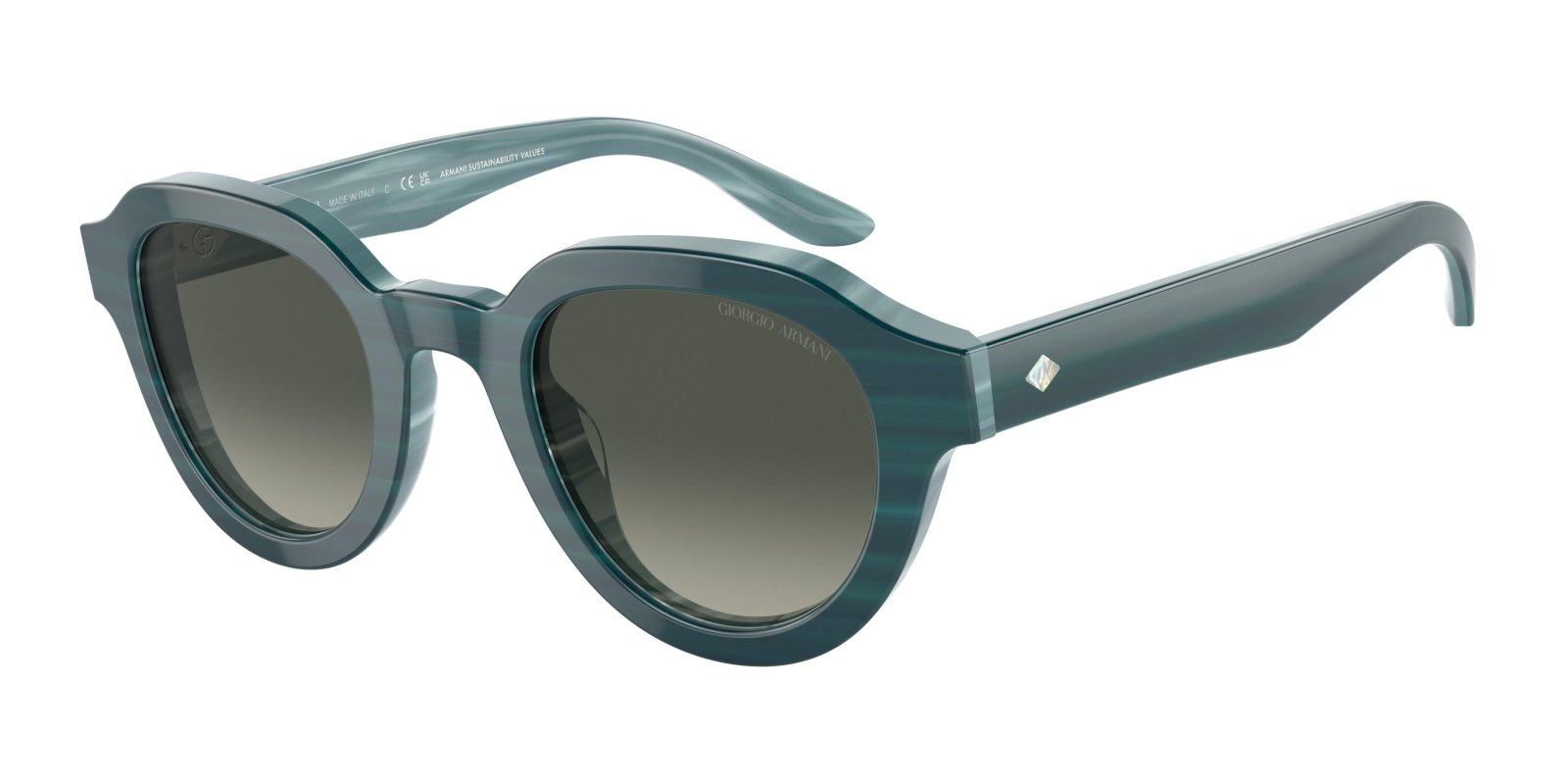 giorgio armani goggles Giorgio Armani AR8172U Sunglasses 596953 Bilayer Marble Brown