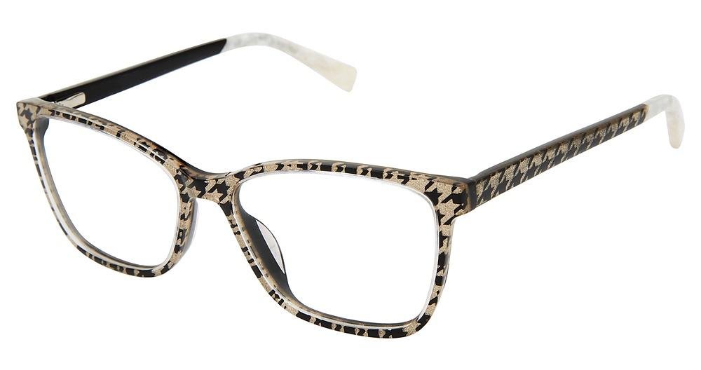 GX by Gwen Stefani Black and Silver Houndstooth Frame Sunglasses GX by Gwen Stefani Black and Silver Houndstooth Square  main image 3